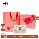 VANESSA HOGAN VH女包茵然软包轻奢小香风斜挎小包菱格链条单肩腋下包生日礼物