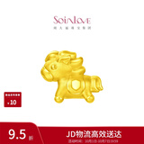 周大福SOINLOVE 萌宠 小金马生肖马转运珠黄金吊坠配手绳 VR2159礼物