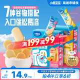 小鹿蓝蓝婴幼儿多谷物脆松香米饼蜜桃香橙味  婴儿宝宝零食儿童磨牙饼36g