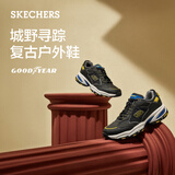 斯凯奇（Skechers）户外徒步鞋男士秋季厚底减震慢跑鞋运动鞋百搭休闲鞋237145