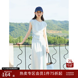 自巧小个子慵懒松弛感短袖t恤半身裙套装女2026夏季新款显瘦上衣 水雾蓝半裙 XXS (1码) 拍前请联系客服确认