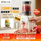 小熊（Bear）26年新款NFC全自动三段压榨原汁机 果渣渣汁分离榨汁机 小型电动家用果蔬水果冰淇淋机YZJ-S02K5