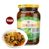 三和四美什锦菜扬州酱菜腌制酱菜食品调味品早餐下饭菜瓶装375g爽口小菜 什锦菜375g*4瓶