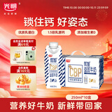 光明优加益固高钙牛奶250ml*10盒CBP初乳碱性3.6g蛋白整箱礼盒