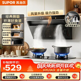 苏泊尔（SUPOR）家用抽吸排大吸力油烟机20m³侧吸式宽域拢烟350mm纤薄机身挥手智控防污玻璃小户型 DJ13Pro