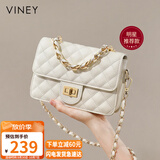 viney【何泓姗同款】牛皮斜挎包包女包链条包生日礼物高级感送女友老婆