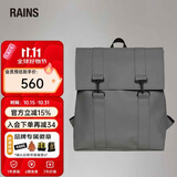 Rains双肩包男女徒步旅行包防水学院风背包简约轻便电脑包书包MSN Bag