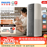 飞利浦（PHILIPS）【0.003微米精滤】空气净化器孕妇婴儿专用新房除甲醛除二手烟味螨尘病毒细菌花粉过敏原AC3998