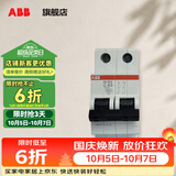 ABB断路器 SH系列2P空气开关 家用微型断路器 双进双出双极空开 2P 63A