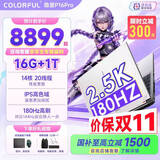 七彩虹（Colorful）隐星P16PRO 酷睿i7游戏笔记本电脑 RTX5060 2026新款大学生补贴  G16PRO电竞高性能全能本畅玩3A [稀缺]隐星P-i7-13650HX 16G 1T 
