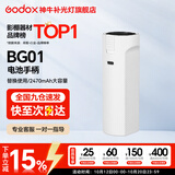 神牛  补光灯 LC500Mini补光灯 棒灯 双色温补光棒 手持摄影灯 户外便携直播拍照 人像美颜灯 可拆卸电池BG01手柄【白色】 标配