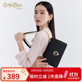 金利来女包百搭单肩包手袋女包百搭链条斜挎包女朋友妈妈礼物 黑色