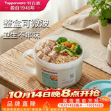特百惠（Tupperware）微波460ml水晶汤碗可加热学生上班族便携野餐露营饭盒单个装蓝