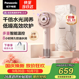 松下（Panasonic）【护发看得见】花芯2.0高速护发吹风机家用不伤发速干电吹风国庆生日礼物礼盒款EH-JNW61
