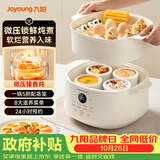 九阳（Joyoung）升级微压电炖盅 隔水炖电炖锅 4.5L 白瓷内胆上蒸下炖家用煲汤煮粥燕窝炖盅 DG25G-GD188