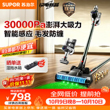 苏泊尔吸尘器家用无线绿光显尘车载大吸力智能调节除螨除尘猫毛狗毛宠物家庭【防缠绕】C11PLUS-L