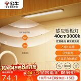公牛（BULL）感应橱柜灯衣柜灯LED人感光感磁吸 卧室床沿玄关小夜灯40CM3000K