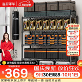 溢彩年华 1.2米重型货架家用仓储物架多功能收纳架落地架子家用置物架2608