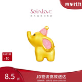 周大福SOINLOVE「萌宠」飞象黄金足金转运珠可爱配绳女 VR1405生日礼物