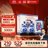 红星二锅头 青花珍品青花瓷 清香型白酒 52度 750ml*2双瓶 纯粮酒送礼