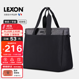 乐上（LEXON）女款手提时尚休闲单肩背包多功能大容量单肩包 深灰色