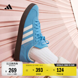 adidas「T头鞋」VL COURT CLASSIC板鞋德训鞋男女阿迪达斯轻运动   蓝色/亮白/树脂黄 (推荐女生选小半码)   36.5