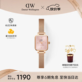 丹尼尔惠灵顿（DanielWellington）DW女士手表复古小方糖钢表带石英腕表生日礼物送女友DW650