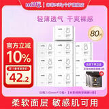 米菲Miffy经期卫生巾组合装日夜用姨妈巾柔软面层瞬吸透气护垫迷你巾 【日用240mm】x10包80片