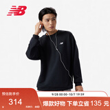 NEW BALANCE秋季卫衣男款简约休闲百搭运动套头衫MT41507 黑色 M