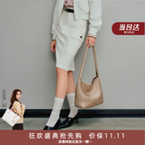 纽芝兰（NUCELLE）Angelababy同款织趣编织包女2026新通勤女士单肩托特包生日礼物
