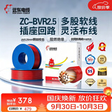 远东电缆 ZC-BVR2.5家装开关插座铜芯阻燃电线单芯多股软线 100米/卷 红色