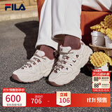 斐乐杨幂同款松饼鞋|FILA斐乐官方女鞋老爹鞋运动鞋厚底鞋子 泡沫白/雨朦灰色-WR 38