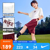 NIKE3BRAND 耐克儿童套装男童短袖T恤短裤五分裤两件套运动夏装
