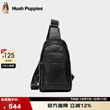 暇步士（Hush Puppies）男士胸包潮流斜挎包高端轻便单肩小包旅行腰包手机包
