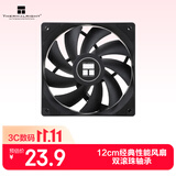 利民（thermalright）TL-C12C EXTREM 黑色12cm机箱风压扇 双滚珠轴承 4PIN串接PWM接头 1850转速