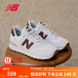 NEW BALANCENB官方秋季女款耐磨复古厚底轻便百搭休闲运动慢跑鞋WL574RCF 米白色 WL574RCF 40 (脚长25.5cm)尺码详询客服