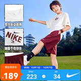 NIKE3BRAND 耐克儿童套装男童短袖T恤短裤五分裤两件套运动夏装