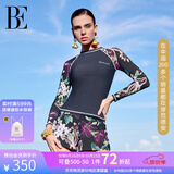 范德安（BALNEAIRE）MIX系列分体泳衣女印花长袖防晒大码遮肉显瘦温泉度假 83232 L