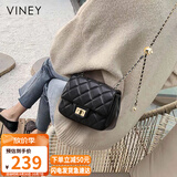 viney包包女包牛皮小众斜挎包品牌单肩链条包生日礼物高级感送女友老婆