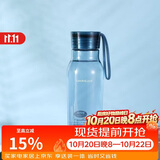 乐扣乐扣（LOCK&LOCK）夏季运动水杯简约塑料杯户外便携水壶男女学生杯子蓝色350ML