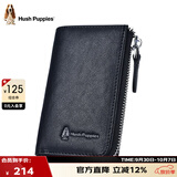 暇步士（Hush Puppies）钥匙包男高端植鞣皮车钥匙包真皮卡包钱夹休闲证件包生日礼物