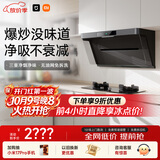 米家小米抽吸油烟机炉灶套装净烟机P1以旧换新上门安装 家用大吸力免拆洗【天然气烟灶套装】MJ04CY