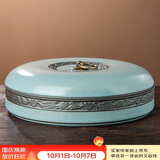 琦轩源哥窑茶叶罐高档茶罐陶瓷家用办公密封防潮茶叶储存罐普洱茶饼盒