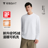 拇指白小T【热力鹅绒T】长袖T恤男女秋冬可机洗95绒抗静电打底衫