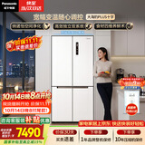 松下（Panasonic）大海豹PLUS 575L十字门冰箱四开门家用零嵌入双系统风冷无霜一级能效NR-JW58CMB-W【国家补贴】