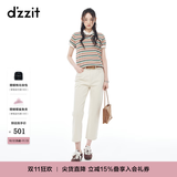 DZZIT地素牛仔裤春秋法式风格都市松弛感裤子女3J1R6089B 米白色 S