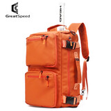 四大满贯（GREATSPEED）网球包/羽毛球包双肩单肩手提三用多功能运动包防水布 橙色
