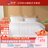 富安娜100%新西兰羊毛被80支纯棉加厚被子冬季被芯约8斤203*229cm