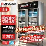 志高（CHIGO）商用毛巾消毒柜 洗浴会所美容院理发店大型衣服浴巾臭氧紫外线中温干燥保洁柜 ZTP760Y