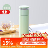乐扣乐扣（LOCK&LOCK）心仪茶水分离保温杯316L不锈钢商务水杯440ML薄荷绿LHC4285MIT